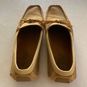 PANELLI Men’s Suede Leather Driving Shoes Size 10. Made in Italy